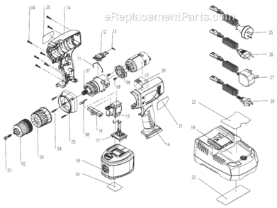 Page A Diagram and Parts List for CP8335L 8941083351 Chicago Pneumatic Drill